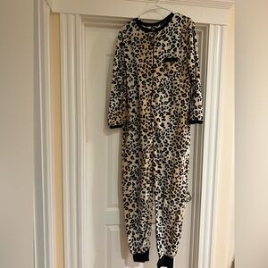 Leopard Print Onesie Pajamas